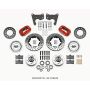 Wilwood 140-15196-DR Forged Dynalite Front Kit 11.00in Dril Red 65-72 CDP C Body -Drum