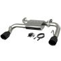 QTP 440521B 2021-2024 Ford Bronco  Screamer Axle Back Black Tips