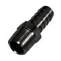 Derale 98102 Straight Hose Barb Fitting, 3/8