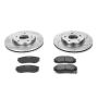 PowerStop K163 Z23 Daily Driver Carbon-Fiber Ceramic Brake Pad and Drilled & Slotted Rotor Kit