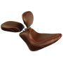 Mustang Motorcycle 76765 Mustang 11-13 Harley Blackline, 12-17 Slim/Slim S Tripper Passenger Seat - Distressed Brown