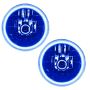 Oracle Lighting 7081-002 1997-2006 Jeep Wrangler TJ Pre-Assembled LED Halo Headlights