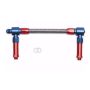 Russell 641150 Performance -8 AN to -8 AN ProFlex Holley 4150 Dual Inlet Carb Kit (Red/Blue)