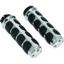 Kuryakyn 6205 Premium ISO Grips Without Throttle Boss Dual Cable Chrome
