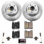PowerStop CRK6226 Genuine Geomet Coated Rotor and Carbon-Fiber Ceramic Brake Pad Kit