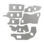 Design Engineering 901026 Heat Shield Liner. HD Touring, 2009-2016, V&H Power Duals