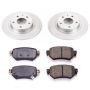 PowerStop CRK8068 Genuine Geomet Coated Rotor and Low-Dust Ceramic Brake Pad Kit