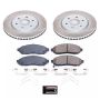 PowerStop SC8325 Semi-Coated Rotor and Low-Dust Ceramic Brake Pad Kit