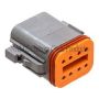 NAMZ DP-8G Deutsch DT Series 8-Wire Plug & Wedgelock - Grey (Repl. HD 72138-94GY)