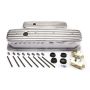 RACING POWER CO-PACKAGED RPCR6191 SBC Alum Finned Tall Center Bolt V/C Polished
