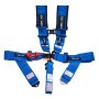 NRG SFI 16.1 5PT 3in. Padded Seat Belt Harness / Latch Link - Blue