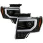 SPYDER 5087584 Light Bar Projector Headlights - Sequential Turn Signal - Black