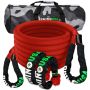 Rhino USA RG-KRKIT78X30-RED 7/8In X 30Ft Kinetic Rope Recovery Kit W/Soft Shackles (Red)