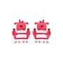 PowerStop S2066A Red Powder Coated Calipers