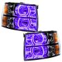Oracle Lighting 8189-335 2007-2013 Chevrolet Silverado LED Square Style Halo Headlights - (Black Housing)