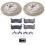 PowerStop SC772 Semi-Coated Rotor and Low-Dust Ceramic Brake Pad Kit
