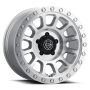 ICON 8017856547SM Hulse 17 X 8.5 5 X 4.5 0mm Offset 4.75in BS Silver Machined
