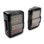 Raxiom J141596 07-18 Jeep Wrangler JK Axial Series Lux LED Tail Lights- Blk Housing (Clear Lens)