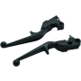 Kuryakyn 1845 Trigger Lever Set 96-Up Cable Gloss Black