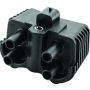 TwinPower 216147 Twin Power 18-Up Softail Ignition Coil Black Replaces H-D 31600067 .4 ohm