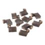 NAMZ NIS-BFC .25in Female Black Flag Terminal - 10 Pack (HD 9898)