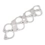 Stainless Works BBC Round Port 304SS Exhaust Flanges 2-3/8in Primaries (Raised Port Heads Only)