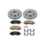 PowerStop KOE2992 OE Stock Replacement Low-Dust Ceramic Brake Pad and Rotor Kit