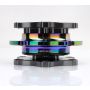 NRG SRK-R200GM-CG Quick Release SFI SPEC 42.1 - Gun Metal Body / Gold Shinny Ring