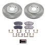 PowerStop SC5817 Semi-Coated Rotor and Low-Dust Ceramic Brake Pad Kit