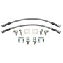 Wilwood 220-17288 12in Length -3 to 3/8-24 IF 1/8-27 NPT 90 Degree Flexline Kit w/ Weld-On Bracket Tabs