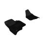 3D MAXpider 2011-2012 Ford F-250/350/450 Supercab/Supercrew Kagu 1st Row Floormat - Black