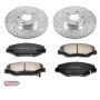 PowerStop K3055-36 Z36 Truck and SUV Carbon-Fiber Ceramic Brake Pad and Drilled & Slotted Rotor Kit