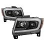 SPYDER 5085795 Light Bar Projector Headlights - Black
