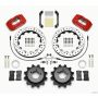 Wilwood 140-13013-DR Dynapro Radial Rear Kit 12.88in Drilled Red 2006-2007 Subaru WRX w/Lines