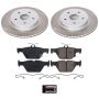 PowerStop SC7039 Semi-Coated Rotor and Low-Dust Ceramic Brake Pad Kit