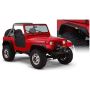 Bushwacker 87-95 Jeep Wrangler Flat Style Flares 4pc Excludes Renegade - Black
