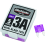 BikeMaster 152441 5Piece 3A Replacement Mini Blade Fuse