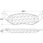 Stoptech 305.08980 Street Select Brake Pads - Front