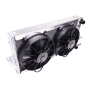 Chase Bays CB-FDRAD-138-11UFAN Mazda RX-7 FD OE Style 1.38in Tucked Aluminum Radiator w/2 12in Ultra Fans
