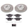 PowerStop SC5976 Semi-Coated Rotor and Low-Dust Ceramic Brake Pad Kit