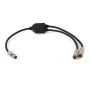 Rugged Radios SPLITTER-6P-2-6P Dual AUX Port Splitter Cable for Intercoms