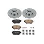 PowerStop KOE2353 OE Stock Replacement Low-Dust Ceramic Brake Pad and Rotor Kit