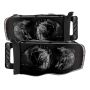 SPYDER 9030352 Xtune Dodge Ram 1500 02-05 Amber Crystal Headlights HD-JH-DR02-AM-BSM