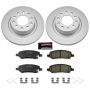 PowerStop CRK6371 Genuine Geomet Coated Rotor and Low-Dust Ceramic Brake Pad Kit