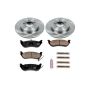 PowerStop KOE1929 OE Stock Replacement Low-Dust Ceramic Brake Pad and Rotor Kit