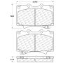 Stoptech 319.07720 98-07 Toyota Land Cruiser/Lexus LX470 Front Truck & SUV Brake Pad
