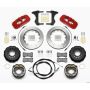 Wilwood 140-13686-R AERO4 Rear Kit 14.00 Red 2005-2014 Mustang w/ BMR Suspn. w/Lines