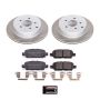 PowerStop SC8021 Semi-Coated Rotor and Low-Dust Ceramic Brake Pad Kit