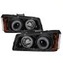 SPYDER 5030023 Projector Headlights - CCFL Halo - Black