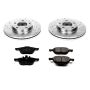 PowerStop K120 Z23 Daily Driver Carbon-Fiber Ceramic Brake Pad and Drilled & Slotted Rotor Kit